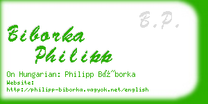 biborka philipp business card